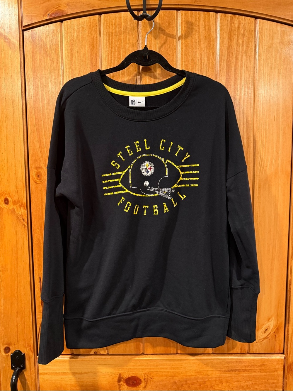 Nike women’s Black 'Steel City Football' Crewneck Sweatshirt